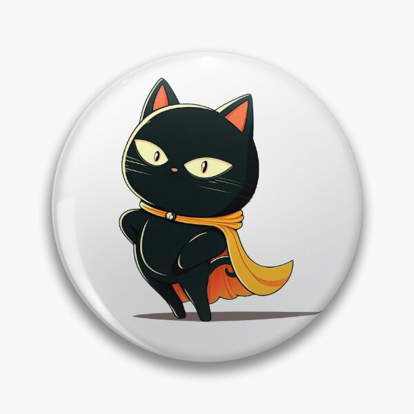 Item preview, Cute Super Cat Wearing Cape Superhero Black Strong Mighty Superkitty Hero Cat Pet Animal designed and sold by ultra-cute.
