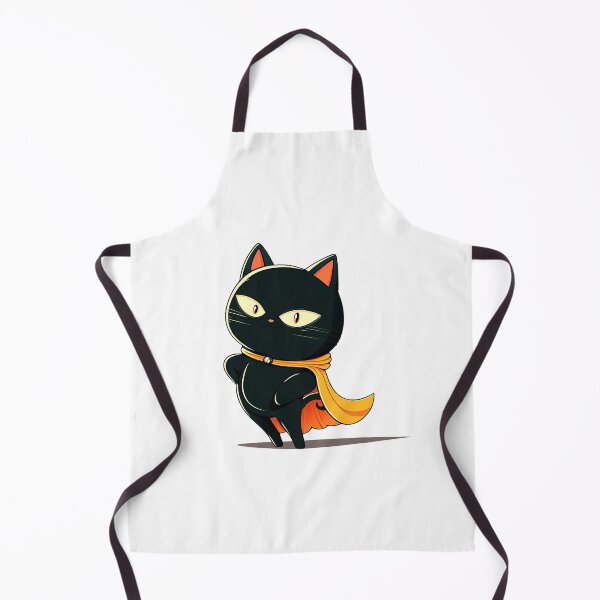 Item preview, Cute Super Cat Wearing Cape Superhero Black Strong Mighty Superkitty Hero Cat Pet Animal designed and sold by ultra-cute.