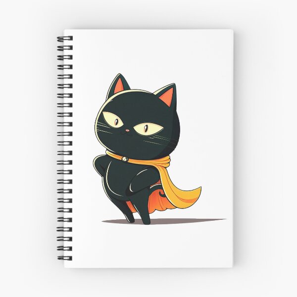 Item preview, Cute Super Cat Wearing Cape Superhero Black Strong Mighty Superkitty Hero Cat Pet Animal designed and sold by ultra-cute.