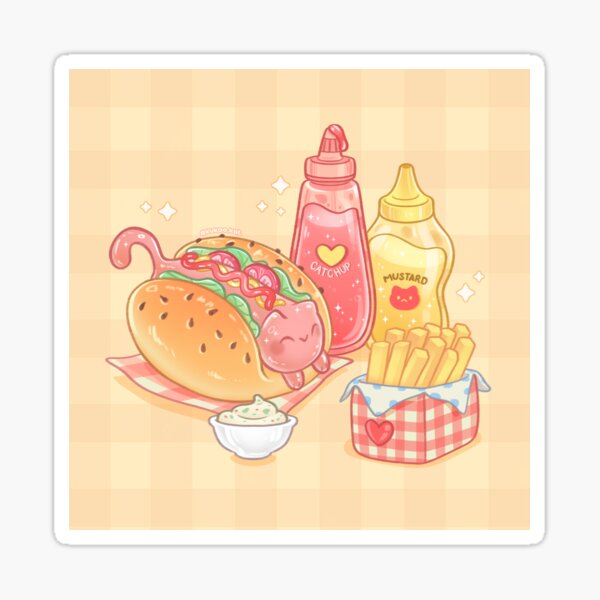 Kawaii Hot-Cat Sticker