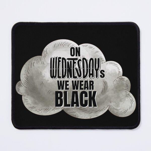 Item preview, On Wednesdays We Wear Black Rain Cloud designed and sold by KatsCanvas.