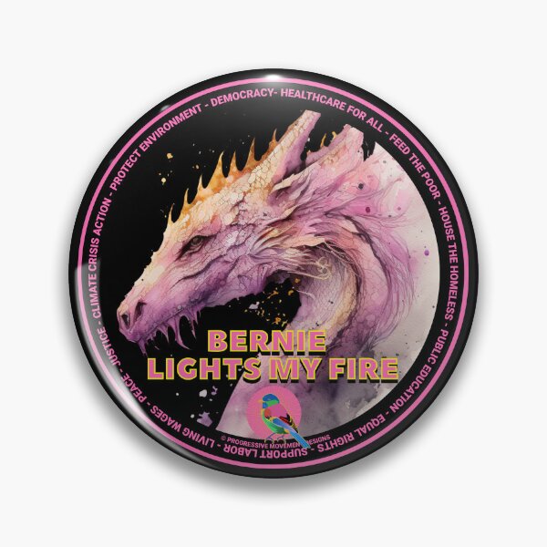 Item preview, PMD00619 Progressive Movement Designs Dragon shows you are still feeling the Bern and support progressive policy goals for progressive Democrats and Independents and Bernie Sanders supporters designed and sold by ProgressiveLeft.