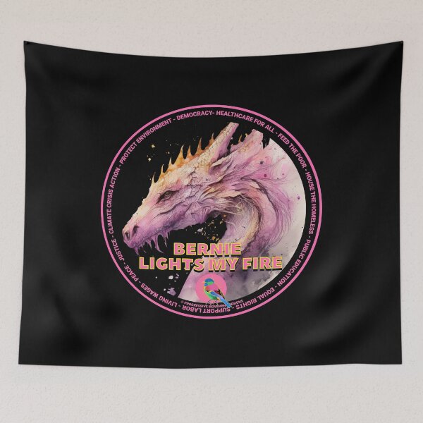 Item preview, PMD00619 Progressive Movement Designs Dragon shows you are still feeling the Bern and support progressive policy goals for progressive Democrats and Independents and Bernie Sanders supporters designed and sold by ProgressiveLeft.