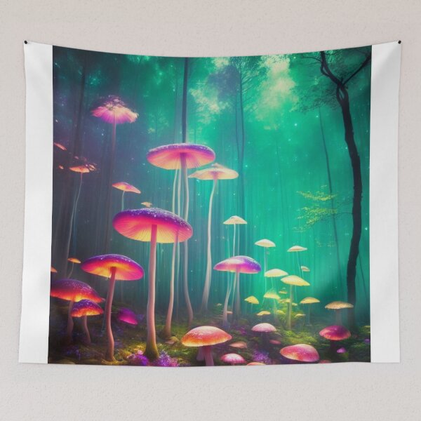 Artikelvorschau, Psychedelic Mushroom Forest #28 Teil der Psychedelic Mushroom Forest Kollektion entworfen und verkauft von Psychedelic Psychos.