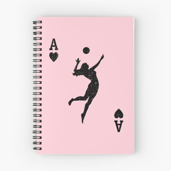 Aperçu de l'œuvre Volley-ball femme as de coeur carte Lucky Spike pour les filles créée et vendue par SilentEcho.