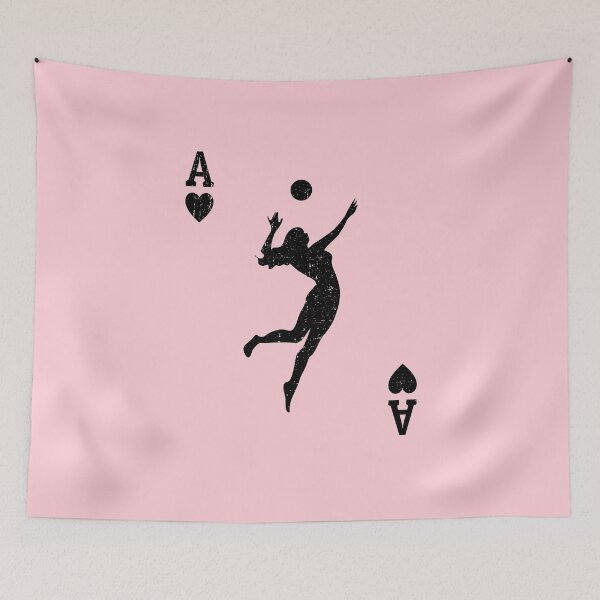 Item preview, Volleyball Woman Ace of Heart Card Lucky Spike For Girls designed and sold by SilentEcho.
