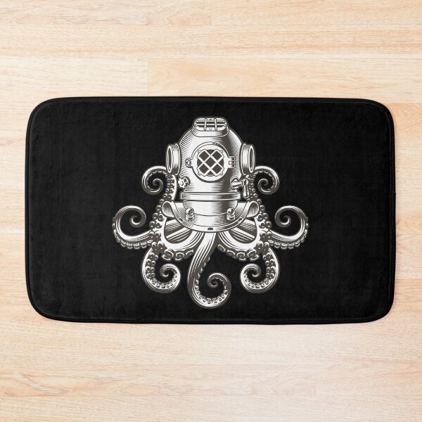 Item preview, Octopus in a diving helmet designed and sold by monsterplanet.