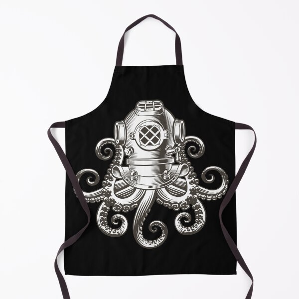 Item preview, Octopus in a diving helmet designed and sold by monsterplanet.