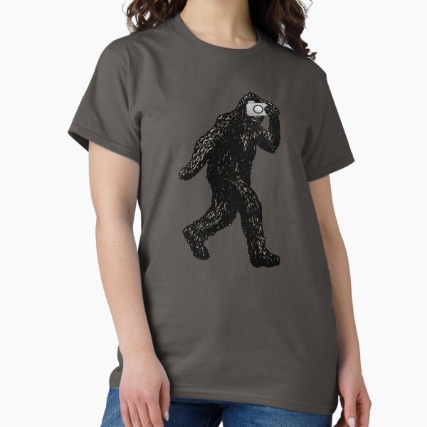Item preview, Bigfoot With Camera - Funny Sasquatch Selfie Portrait Photography designed and sold by Inside Out Designs.