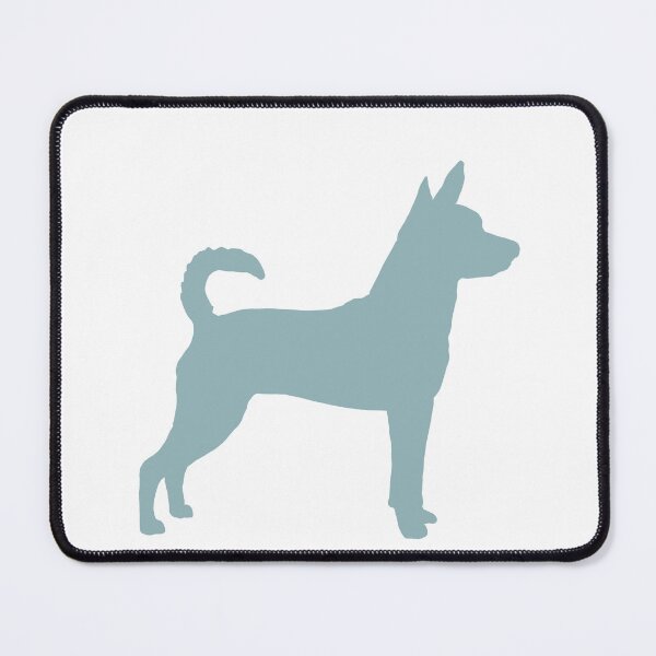 Item preview, Blue Rat terrier silhouette, simple rat terrier designed and sold by Kaleikaydesign.