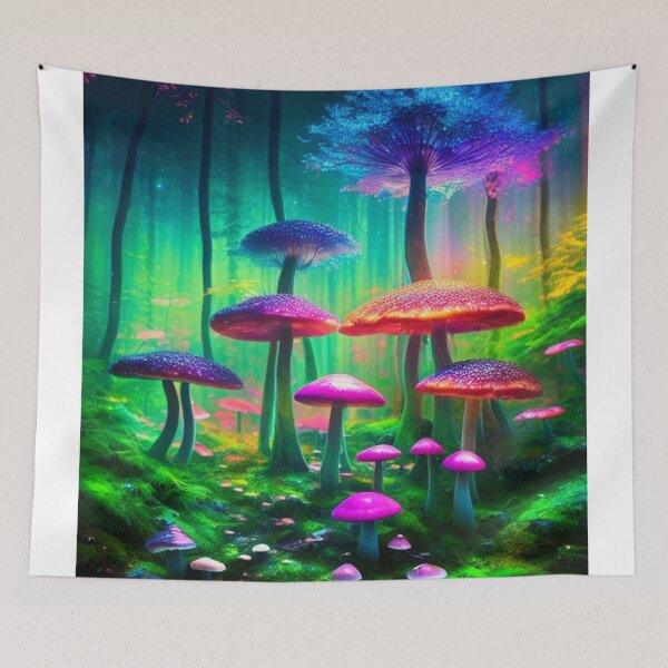 Artikelvorschau, Psychedelic Mushroom Forest #32 Teil der Psychedelic Mushroom Forest Kollektion entworfen und verkauft von Psychedelic Psychos.