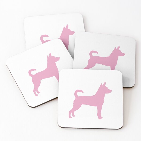 Item preview, Pink Rat terrier silhouette, simple rat terrier  designed and sold by Kaleikaydesign.