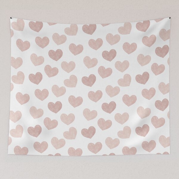 Item preview, Watercolor Hearts - Dusty Blush Pink Palette designed and sold by Amy Brinkman.