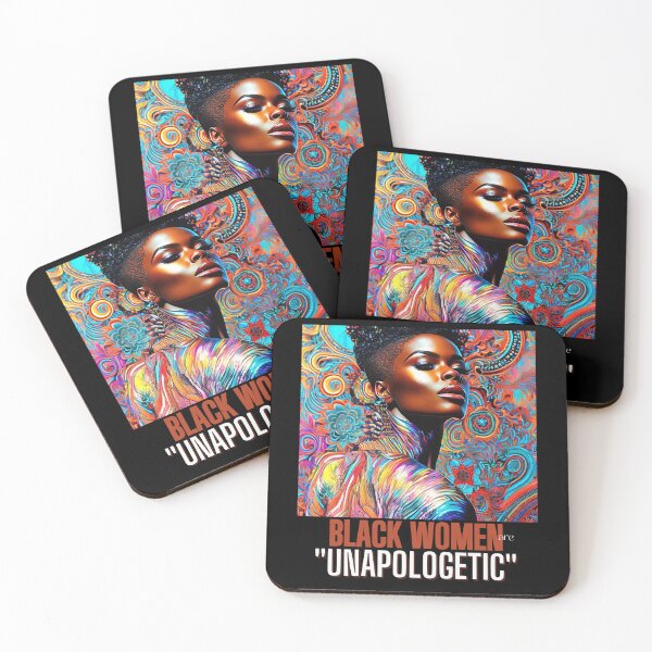 Item preview, "Black women: Unapologetically" - Image of a woman with a proud and confident expression. designed and sold by DandelionSeeds.
