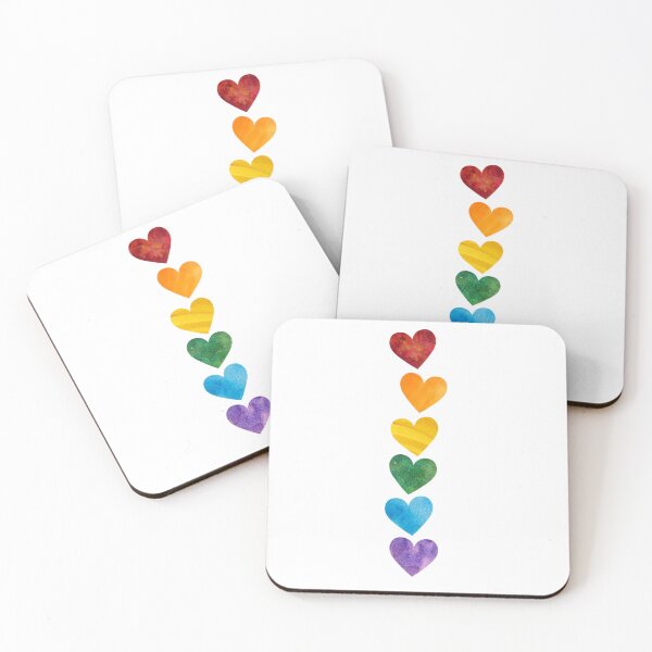 Item preview, Rainbow Hearts | Watercolor Hearts | Heart Rainbow | Pride Rainbow Hearts designed and sold by Colorcore.