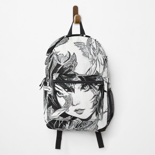 Item preview, Beautiful girl in leaves and flaps of fabric designed and sold by skyhealing.