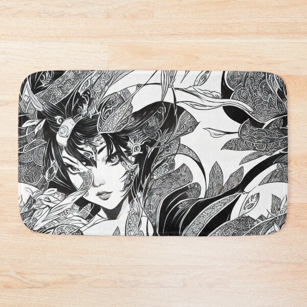Item preview, Beautiful girl in leaves and flaps of fabric designed and sold by skyhealing.
