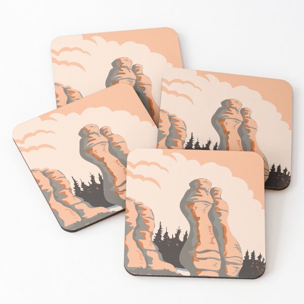 Item preview, Monoliths of Mingan Archipelago National Park Reserve Quebec Canada WPA Poster Art designed and sold by patrimonio.