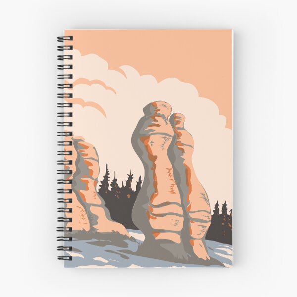 Item preview, Monoliths of Mingan Archipelago National Park Reserve Quebec Canada WPA Poster Art designed and sold by patrimonio.