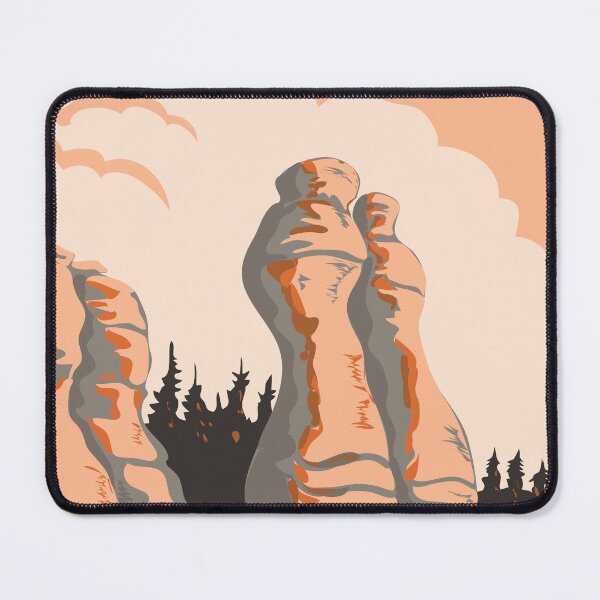 Item preview, Monoliths of Mingan Archipelago National Park Reserve Quebec Canada WPA Poster Art designed and sold by patrimonio.