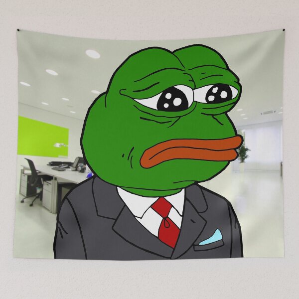 Item preview, Sad Businessman Pepe Wagie designed and sold by Slav-Art.