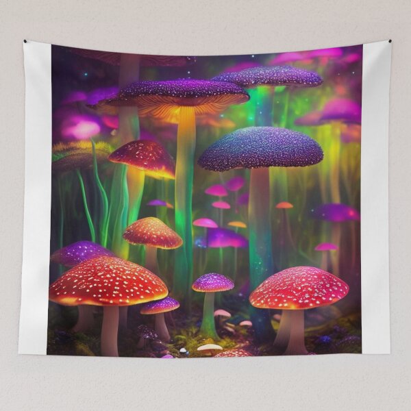 Artikelvorschau, Psychedelic Mushroom Forest #38 Teil der Psychedelic Mushroom Forest Kollektion entworfen und verkauft von Psychedelic Psychos.