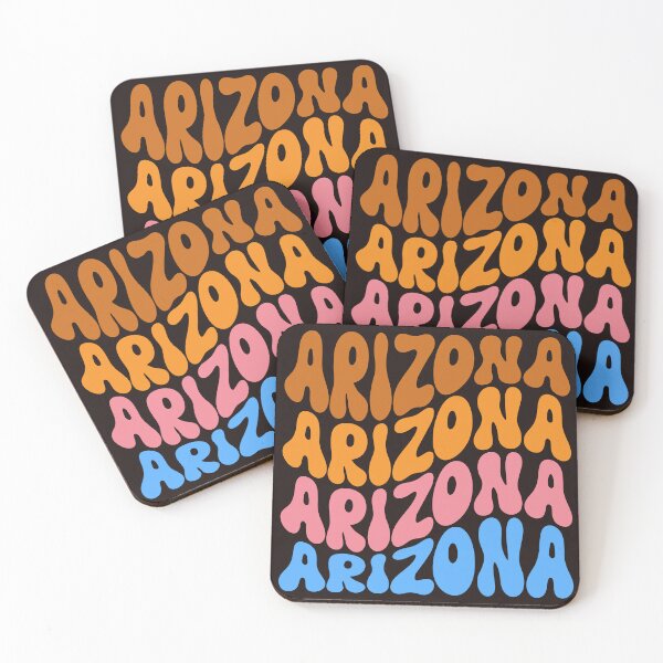 Item preview, Arizona Retro Vintage Groovy Wavy Text designed and sold by TheCatmeow2000.