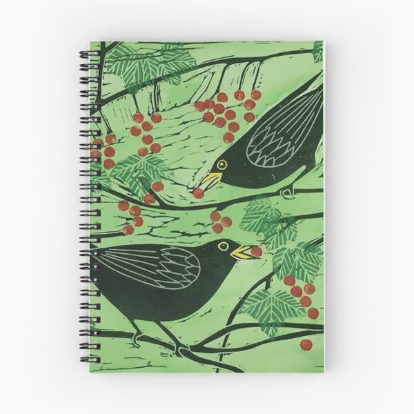 Item preview, blackbirds amongst the redcurrants designed and sold by Jane Dignum.