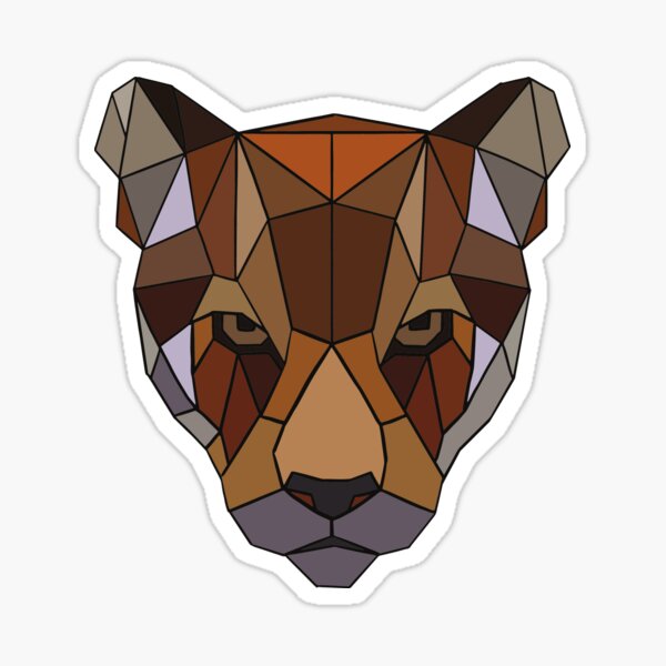 Vista previa del artículo con la obra «cabeza de puma», diseñado y vendido por Grissen.