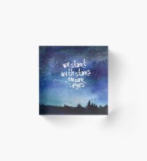 Stars In Our Eyes - Aries Acrylic Block