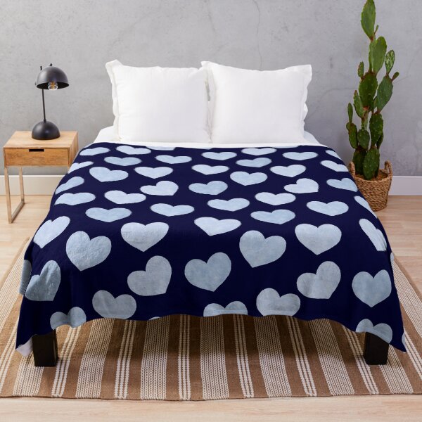 Item preview, Watercolor Hearts - Navy Blue Palette designed and sold by Amy Brinkman.