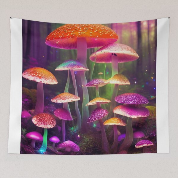 Artikelvorschau, Psychedelic Mushroom Forest #46 Part of the Psychedelic Mushroom Forest Collection entworfen und verkauft von Psychedelic Psychos.