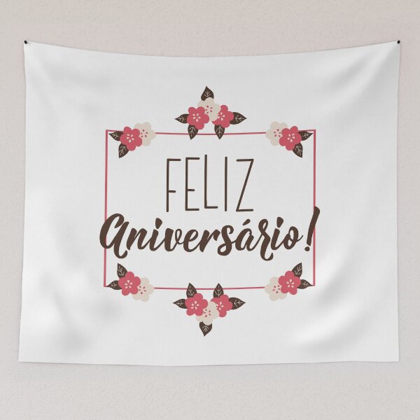 Item preview, Feliz aniversário. Happy Birthday in Portuguese designed and sold by pidzam4e.
