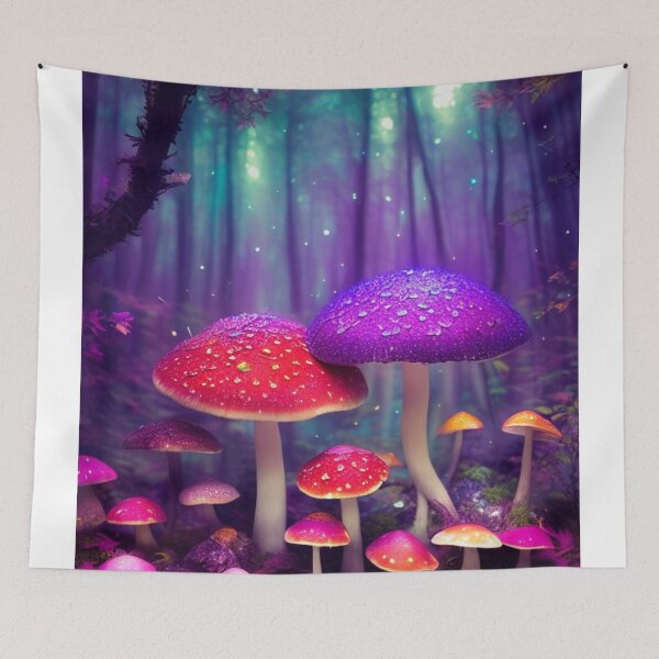 Artikelvorschau, Psychedelic Mushroom Forest #48 Part of the Psychedelic Mushroom Forest Collection entworfen und verkauft von Psychedelic Psychos.