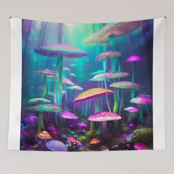 Artikelvorschau, Psychedelic Mushroom Forest #49 Part of the Psychedelic Mushroom Forest Collection entworfen und verkauft von Psychedelic Psychos.
