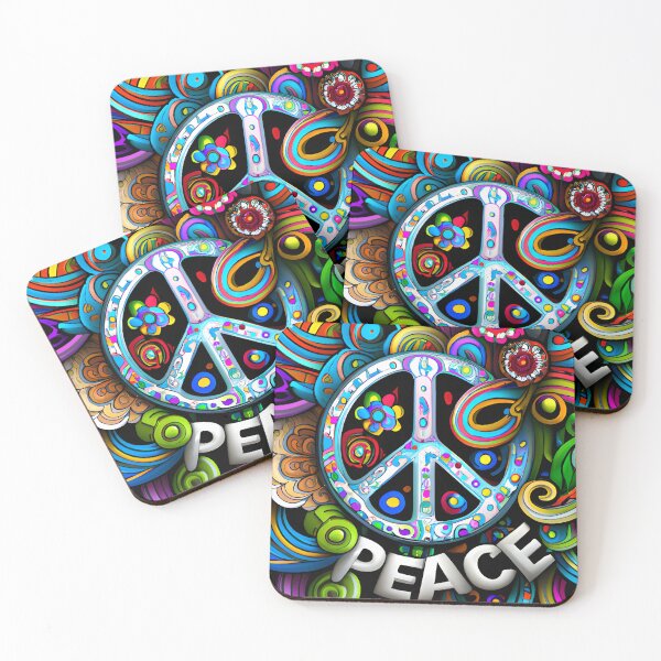 Item preview, Peace Rainbow Love Stained Glass designed and sold by TastySpace.