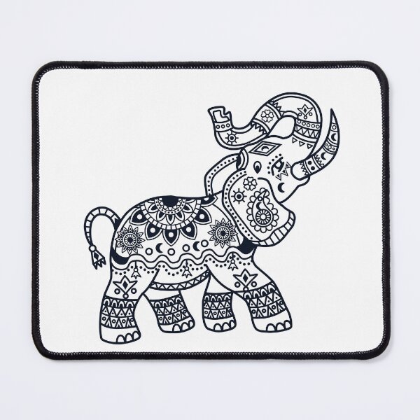 Item preview, Illustration of Mandala Elephant Black color designed and sold by marco2r.
