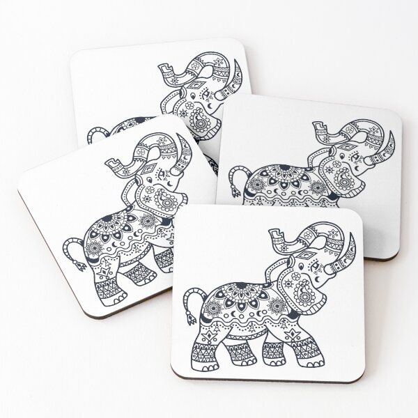 Item preview, Illustration of Mandala Elephant Black color designed and sold by marco2r.