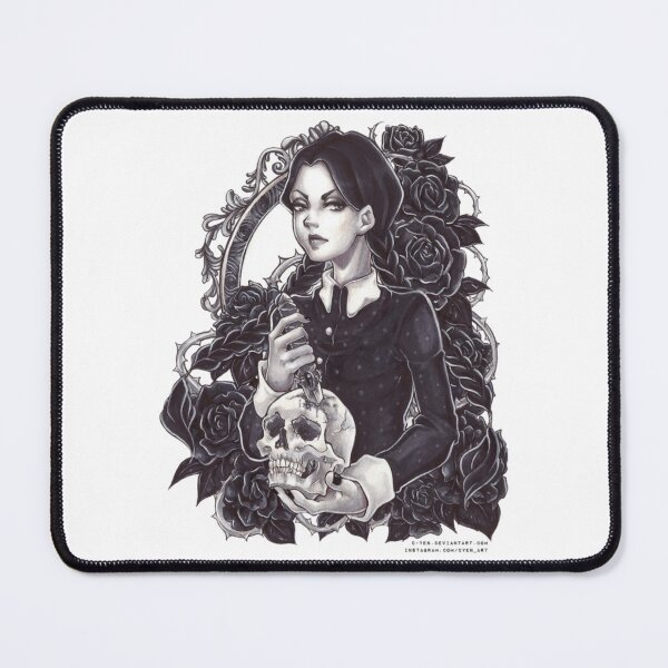 Item preview, Wednesday Addams Morticia Addams Fan art Drawing designed and sold by Gile-Shop.