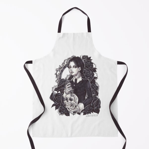 Item preview, Wednesday Addams Morticia Addams Fan art Drawing designed and sold by Gile-Shop.