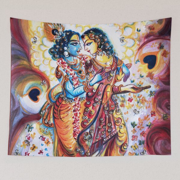 Aperçu de l'œuvre Radhe Krishna - Moments d'amour créée et vendue par Harsh  Malik.