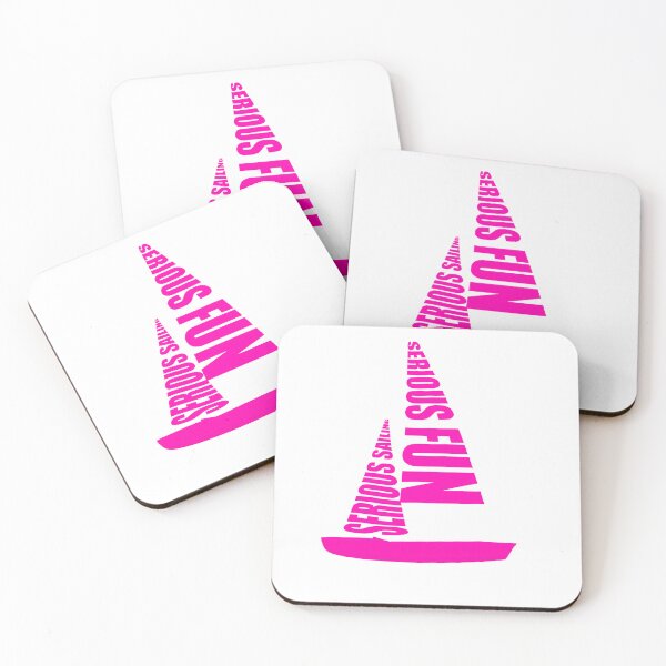 Item preview, Serious sailing serious fun boat pink designed and sold by ak-9.