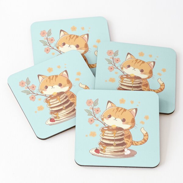 Item preview, Pancake and Flower Cat designed and sold by cetakulang.