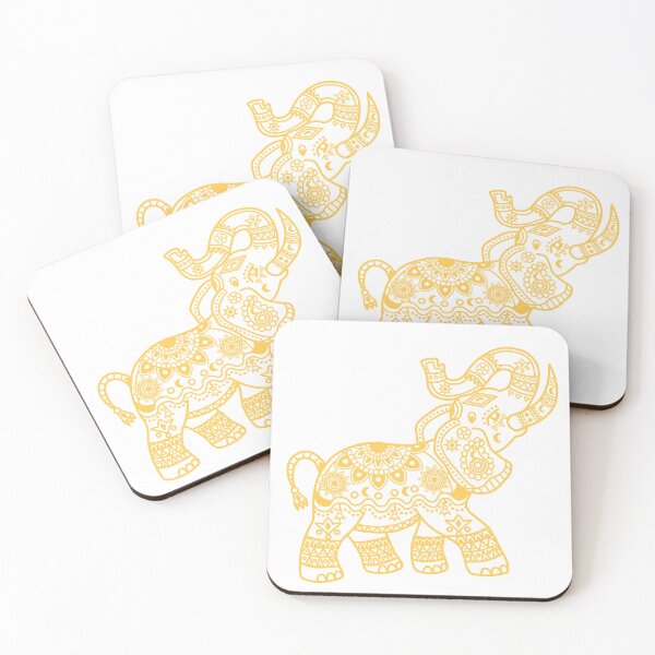 Item preview, Illustration of Mandala Elephant yellow color designed and sold by marco2r.