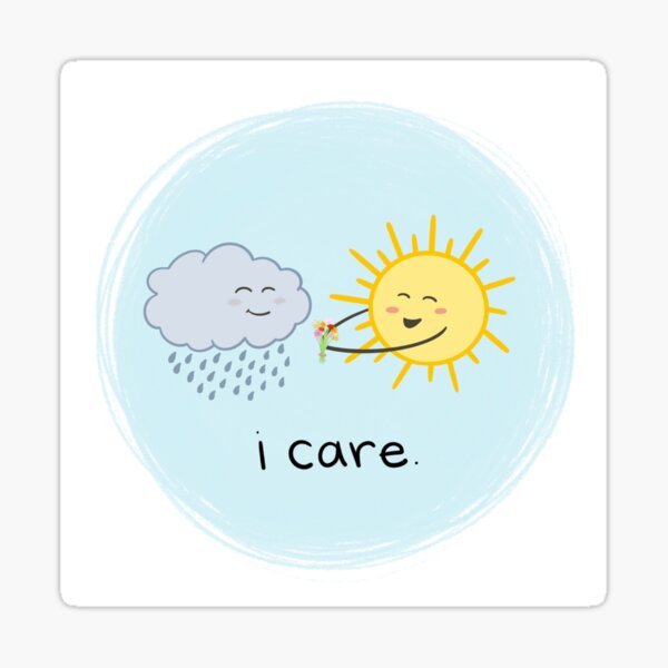 Item preview, I Care - Rain and Sun designed and sold by designed-bymaya.
