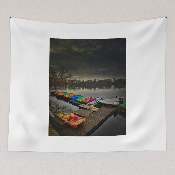 Item preview, Boats at the Six Lakes Plate in Duisburg - Boats at the Six Lakes Plate in Duisburg designed and sold by Ruhrpottpicture.