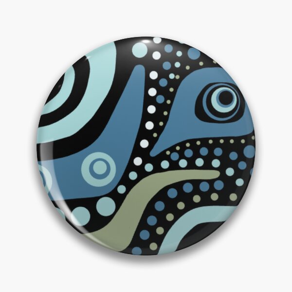 Item preview, Métis & Haida design - blue, green designed and sold by Lighteningshop.