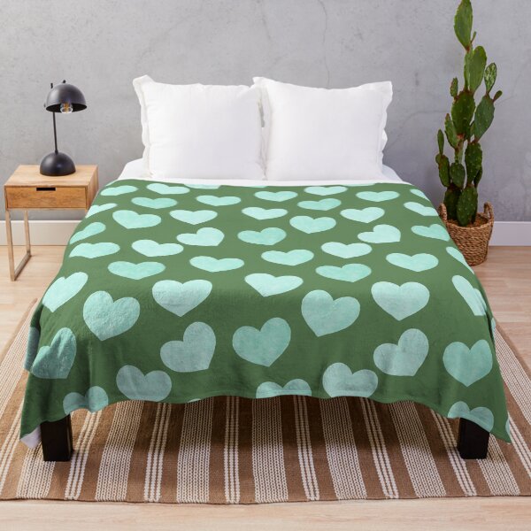 Item preview, Watercolor Hearts - Mint and Dark Green Palette designed and sold by Amy Brinkman.