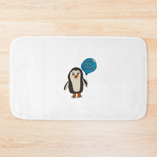 Item preview, Happy New Year Penguin designed and sold by Lisa Neuman Watercolors.