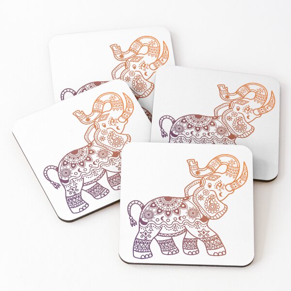 Item preview, Illustration of Mandala Elephant tones orange brown designed and sold by marco2r.